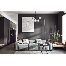Modern Hexa Iron 6 Light Pendant